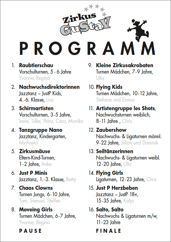 GSV Turnen Kinderjahresfeier 2018